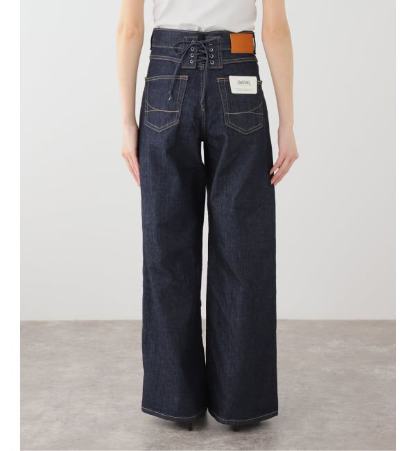 U by SPICK&SPAN「《追加》SOMETHING LISA LACE UP WIDE 2」|デニム|