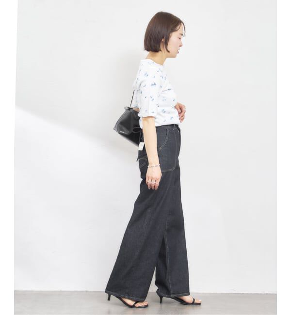 U by SPICK&SPAN「《追加》SOMETHING LISA LACE UP WIDE 2」|デニム|