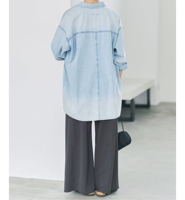 Spick and Span「ドライストレッチワイドパンツ」|スラックス|