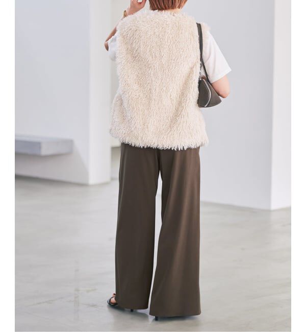 Spick and Span「ドライストレッチワイドパンツ」|スラックス|