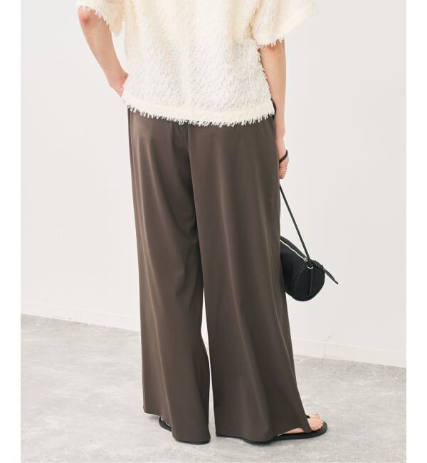 Spick and Span「ドライストレッチワイドパンツ」|スラックス|