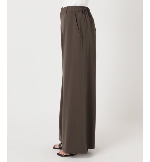 Spick and Span「ドライストレッチワイドパンツ」|スラックス|