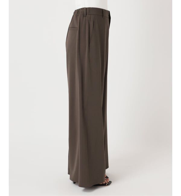 Spick and Span「ドライストレッチワイドパンツ」|スラックス|