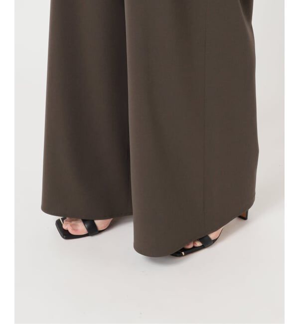 Spick and Span「ドライストレッチワイドパンツ」|スラックス|