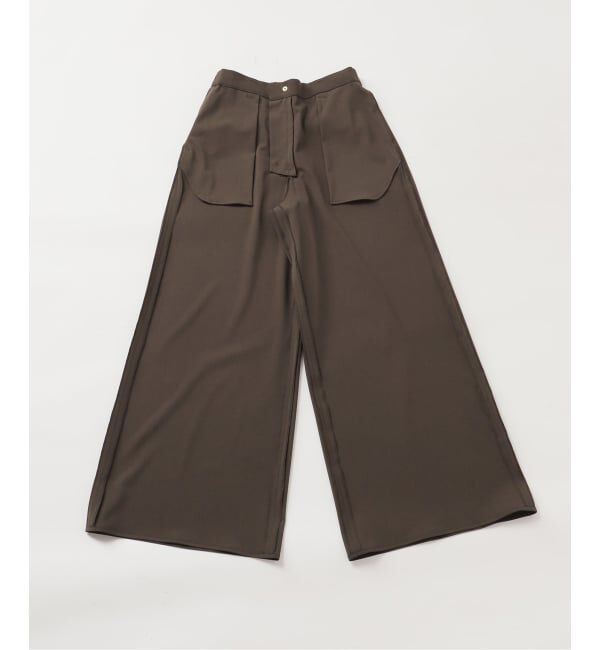 Spick and Span「ドライストレッチワイドパンツ」|スラックス|