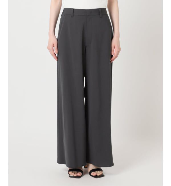 Spick and Span「ドライストレッチワイドパンツ」|スラックス|