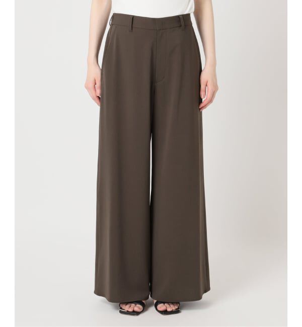 Spick and Span「ドライストレッチワイドパンツ」|スラックス|