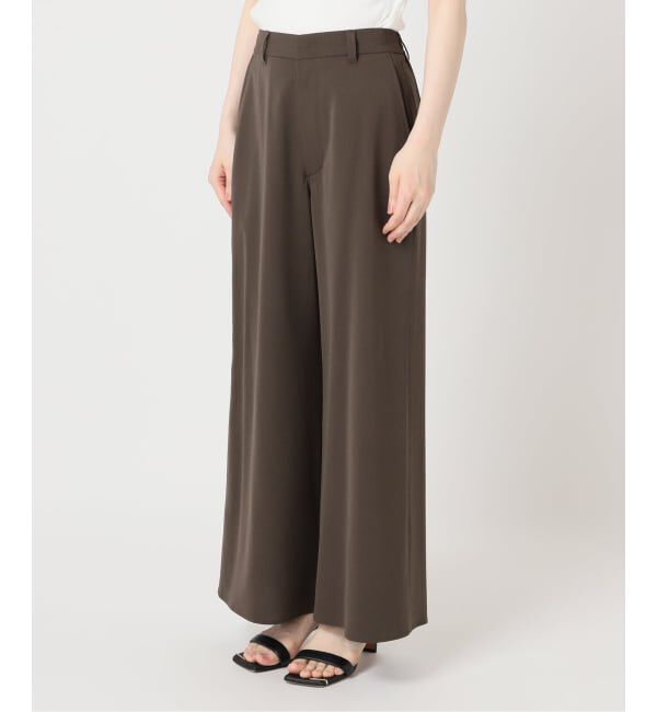 Spick and Span「ドライストレッチワイドパンツ」|スラックス|