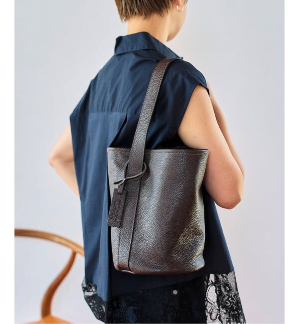  「《予約/WEB限定》MARCOMASI/マルコマージ leather basket leo」|トートバッグ|ブラウン