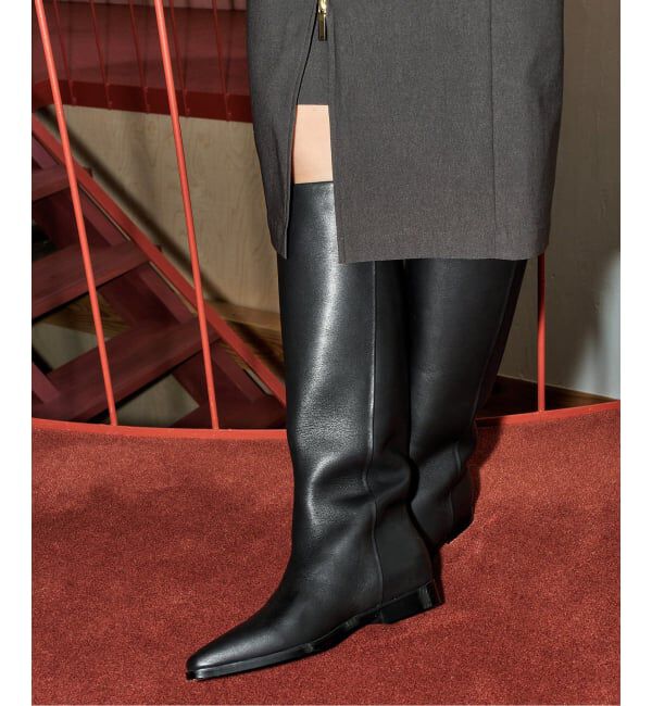 GRISE「《予約/WEB+一部店舗限定》REMME/レメ 別注 LEATHER STRAIGHT ロングブーツ」|ロングブーツ|