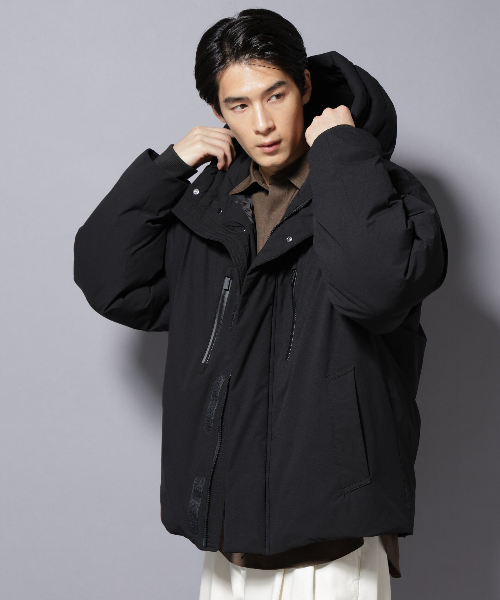 NANO universe「「西川ダウン(R)」SOLOTEXショートダウン」|ダウン|
