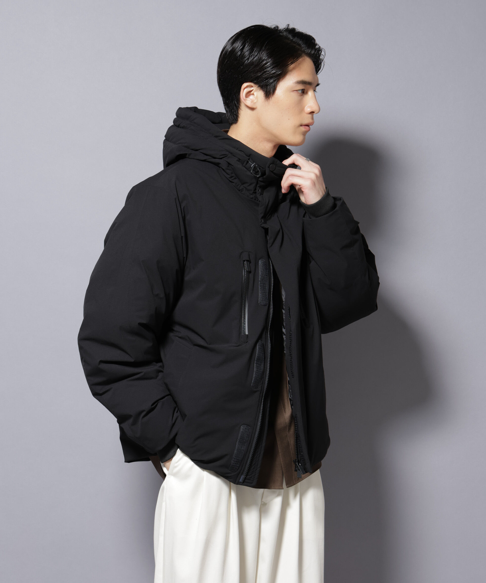 NANO universe「「西川ダウン(R)」SOLOTEXショートダウン」|ダウン|
