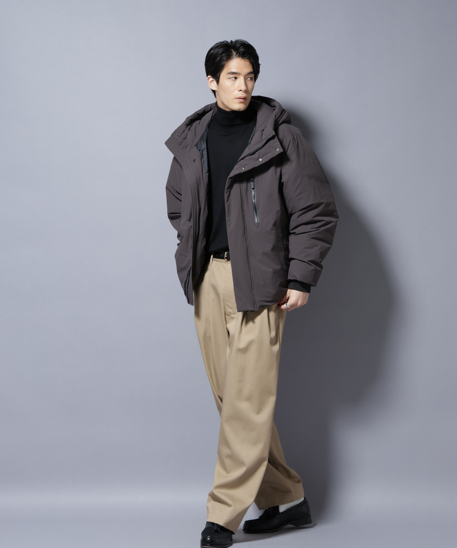 NANO universe「「西川ダウン(R)」SOLOTEXショートダウン」|ダウン|