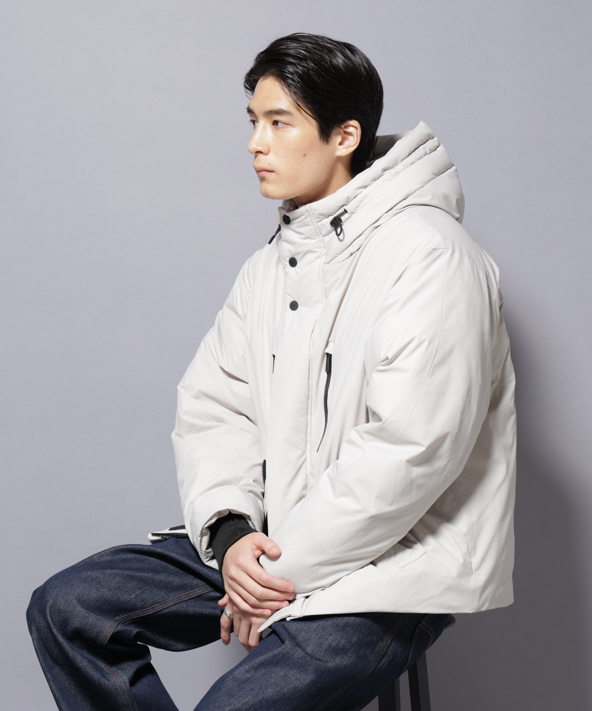 NANO universe「「西川ダウン(R)」SOLOTEXショートダウン」|ダウン|