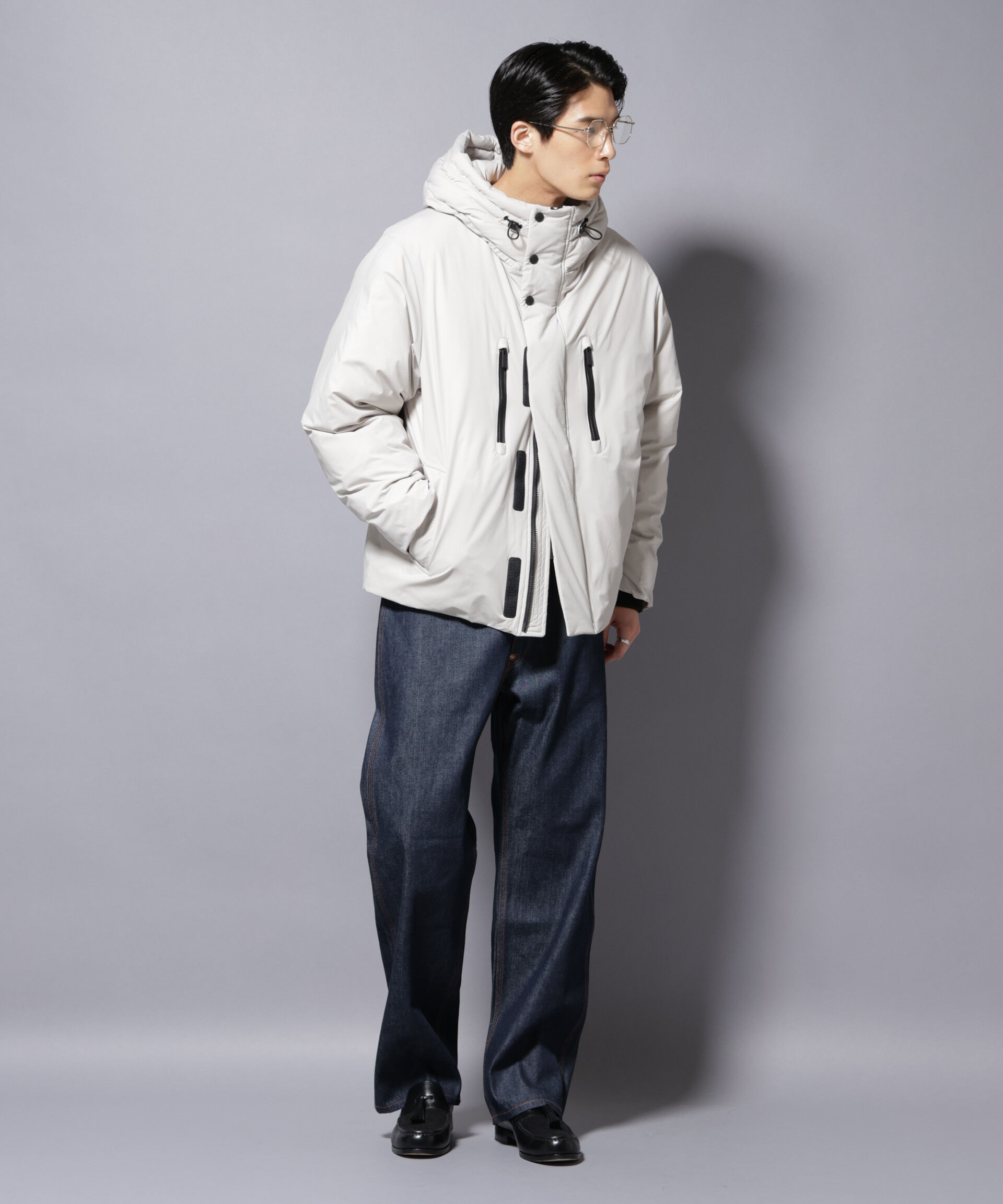 NANO universe「「西川ダウン(R)」SOLOTEXショートダウン」|ダウン|