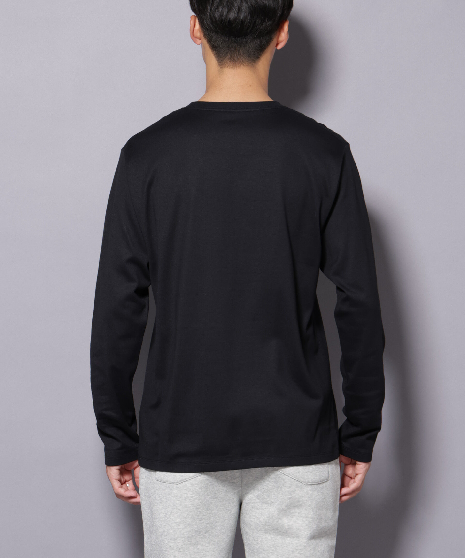 NANO universe「Anti Soaked(R)汗染み防止 クルーネックTシャツ 長袖」|Tシャツ・カットソー|