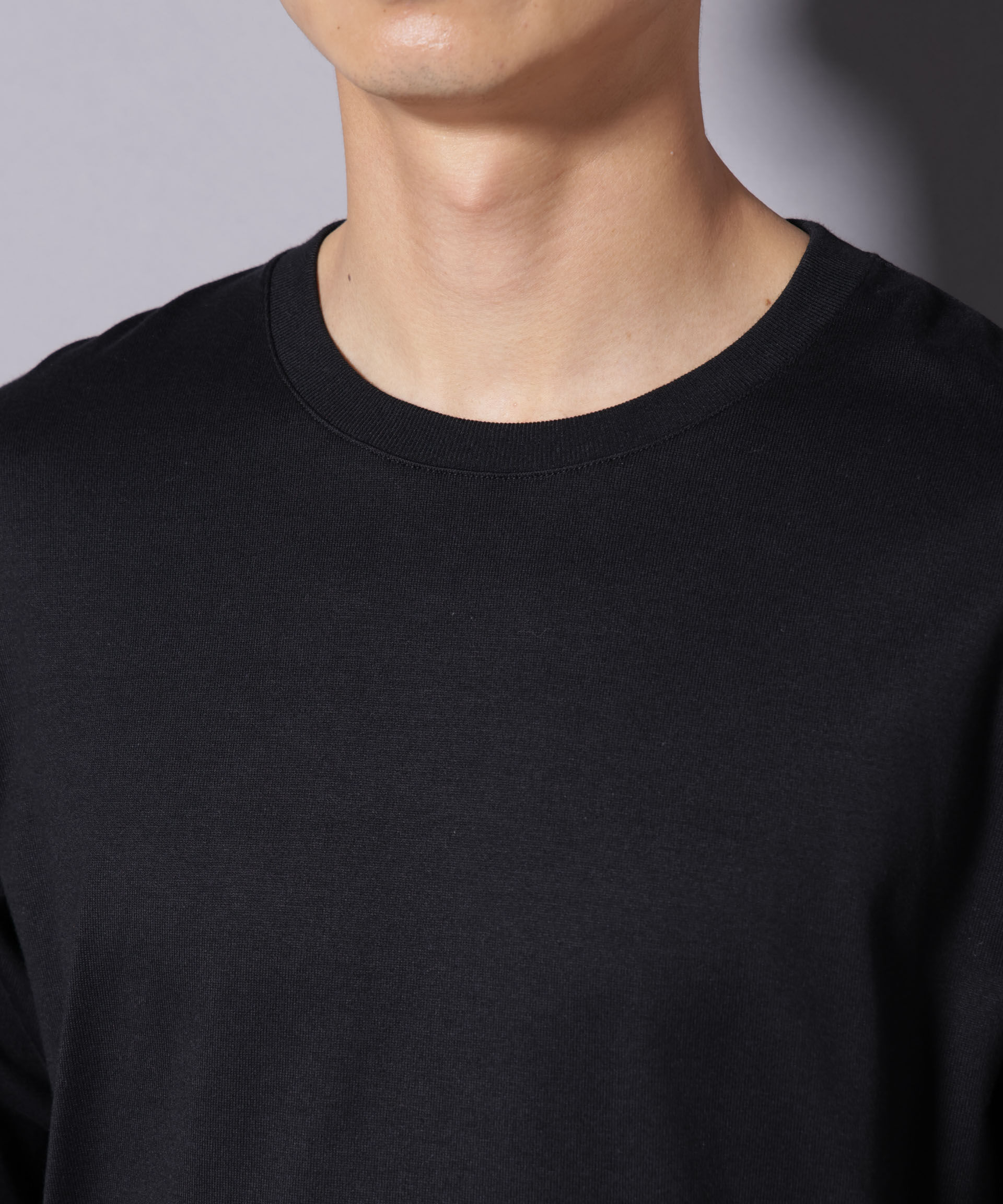 NANO universe「Anti Soaked(R)汗染み防止 クルーネックTシャツ 長袖」|Tシャツ・カットソー|