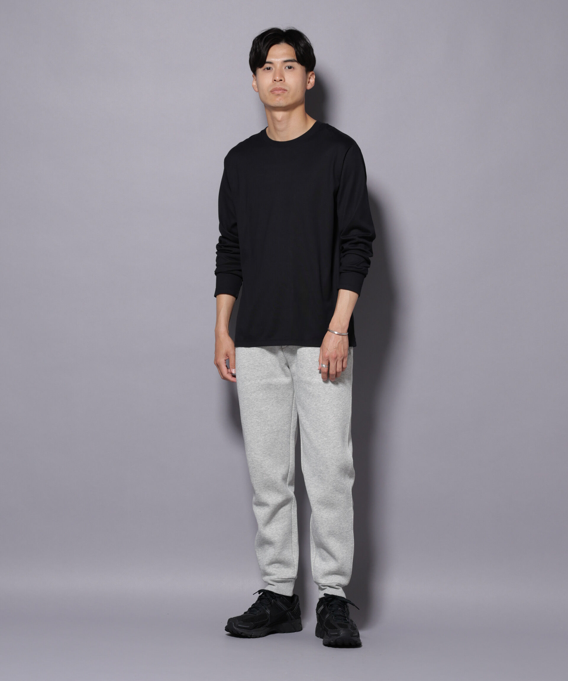 NANO universe「Anti Soaked(R)汗染み防止 クルーネックTシャツ 長袖」|Tシャツ・カットソー|
