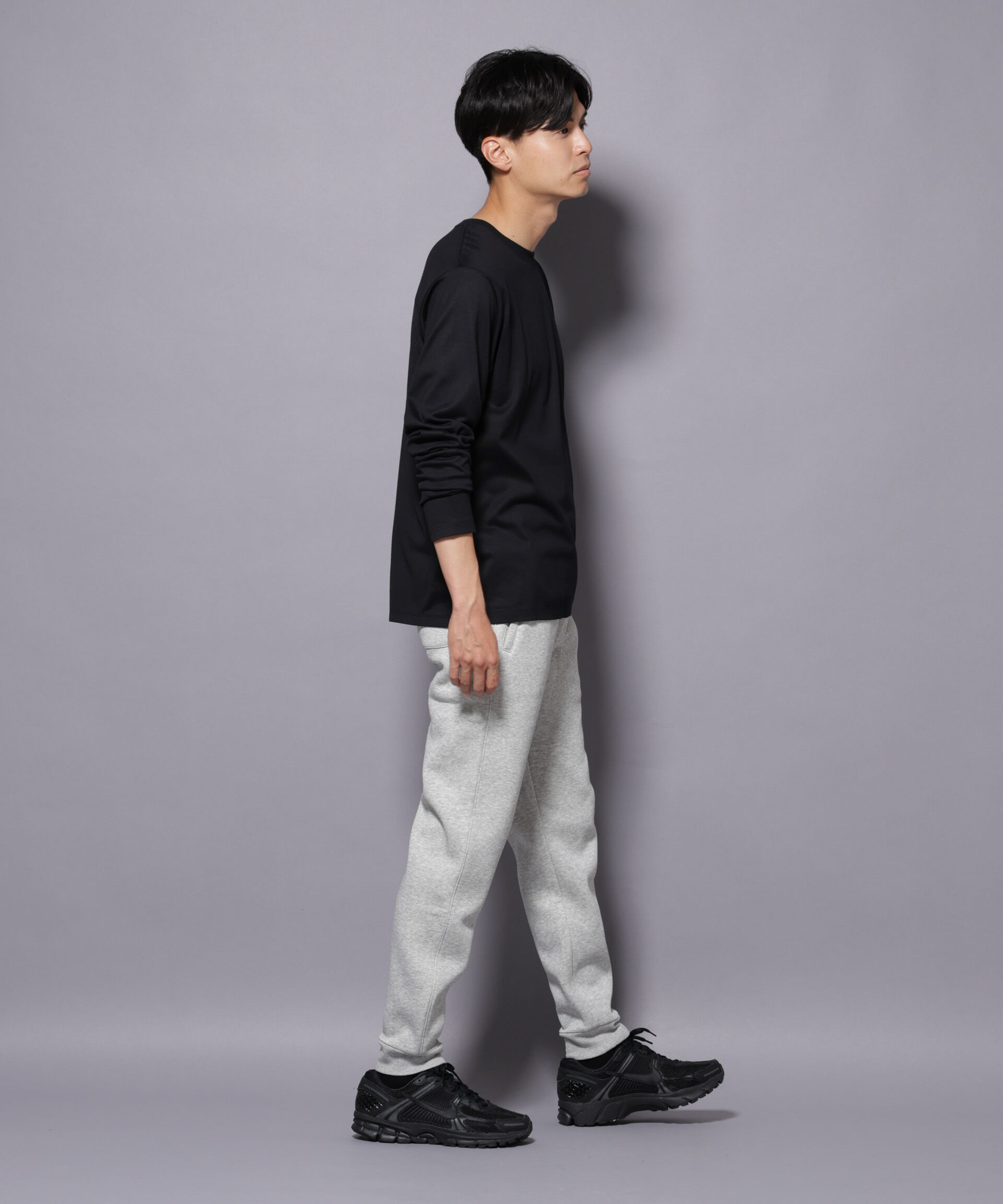 NANO universe「Anti Soaked(R)汗染み防止 クルーネックTシャツ 長袖」|Tシャツ・カットソー|