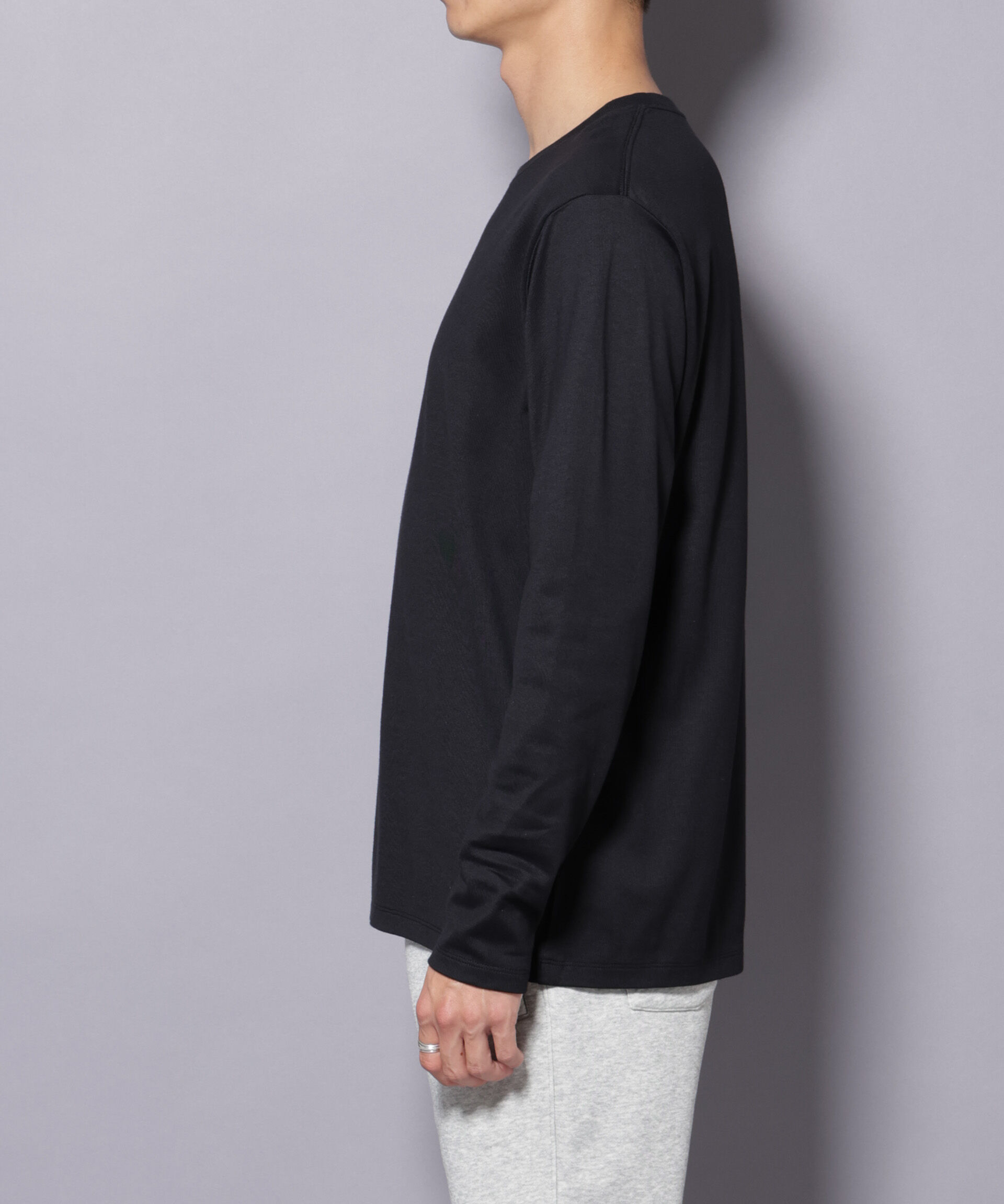 NANO universe「Anti Soaked(R)汗染み防止 クルーネックTシャツ 長袖」|Tシャツ・カットソー|