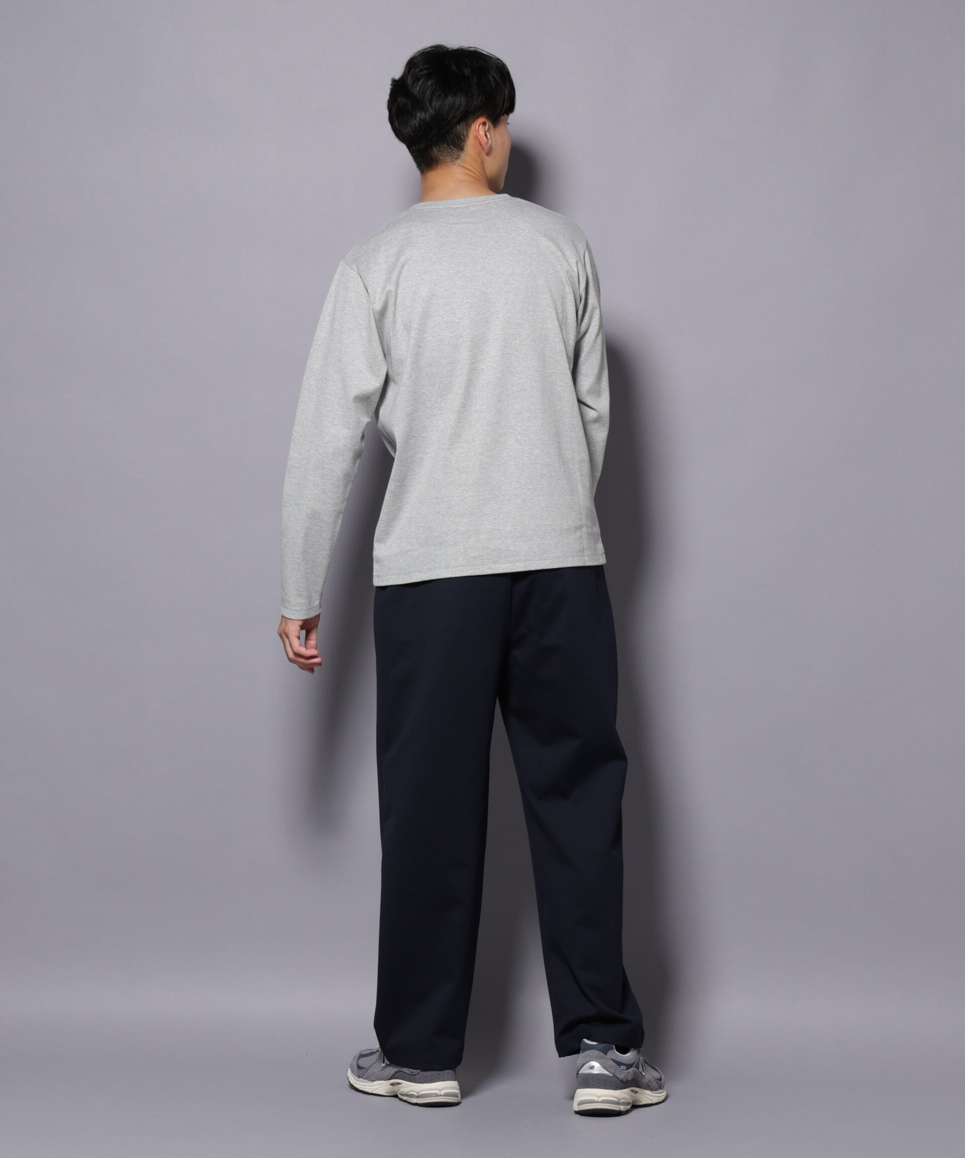 NANO universe「Anti Soaked(R)汗染み防止 クルーネックTシャツ 長袖」|Tシャツ・カットソー|