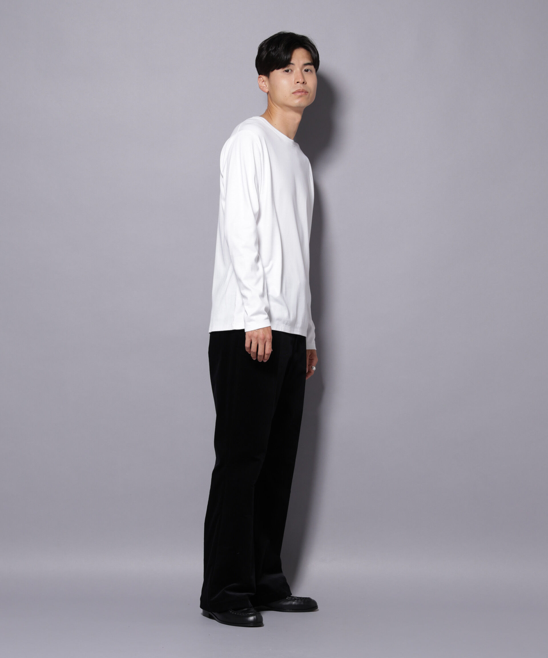 NANO universe「Anti Soaked(R)汗染み防止 クルーネックTシャツ 長袖」|Tシャツ・カットソー|