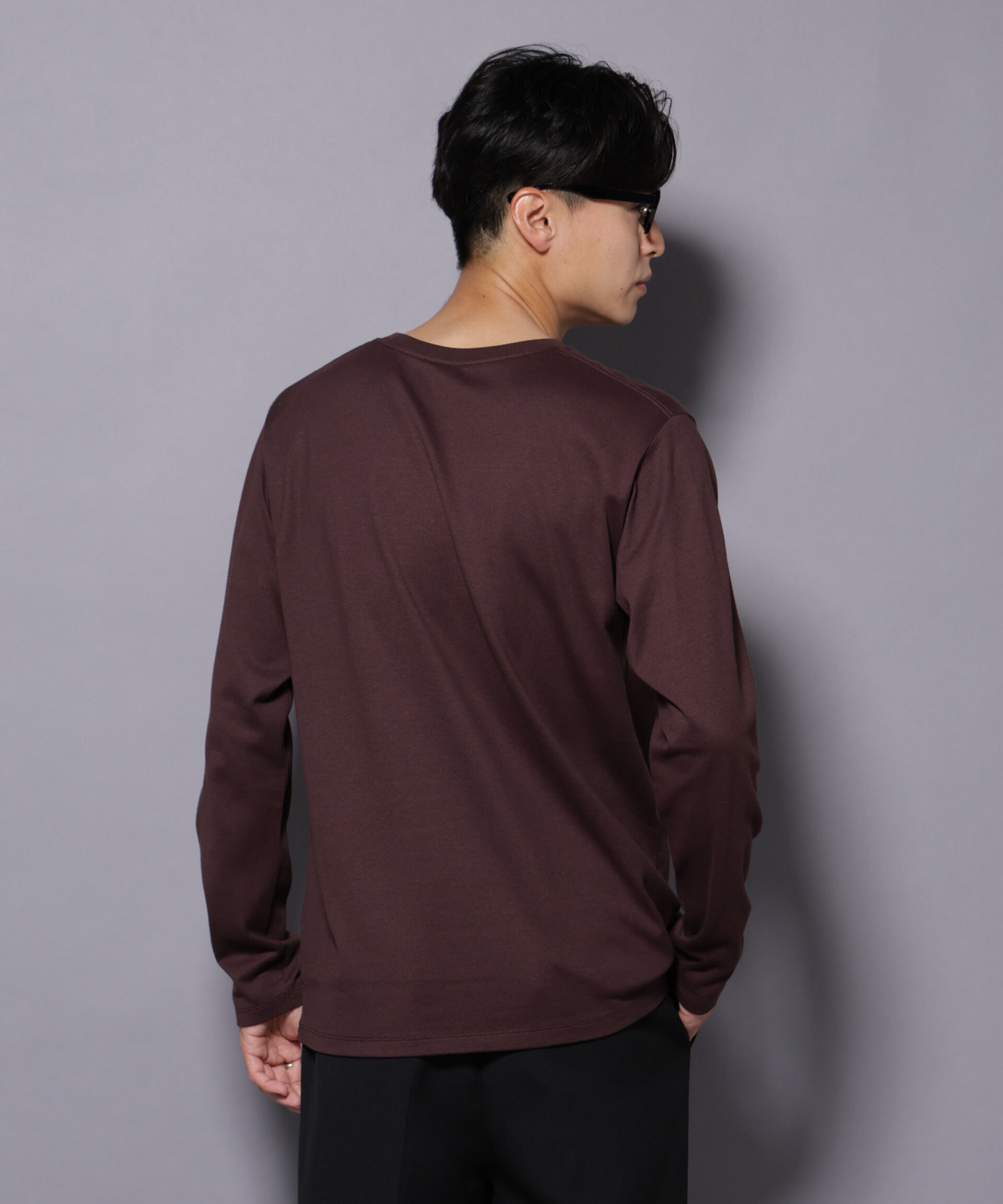 NANO universe「Anti Soaked(R)汗染み防止 クルーネックTシャツ 長袖」|Tシャツ・カットソー|