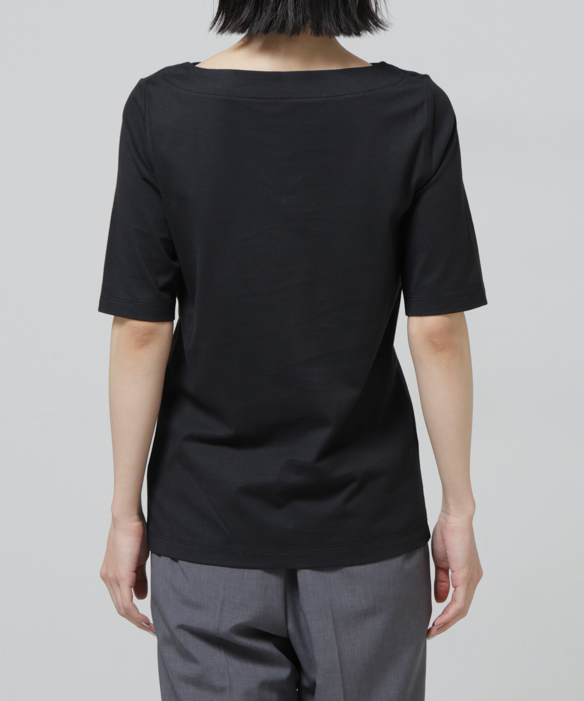NANO universe「〈追加〉Anti Soaked(R) 汗染み防止ボートネックTシャツ」|Tシャツ・カットソー|