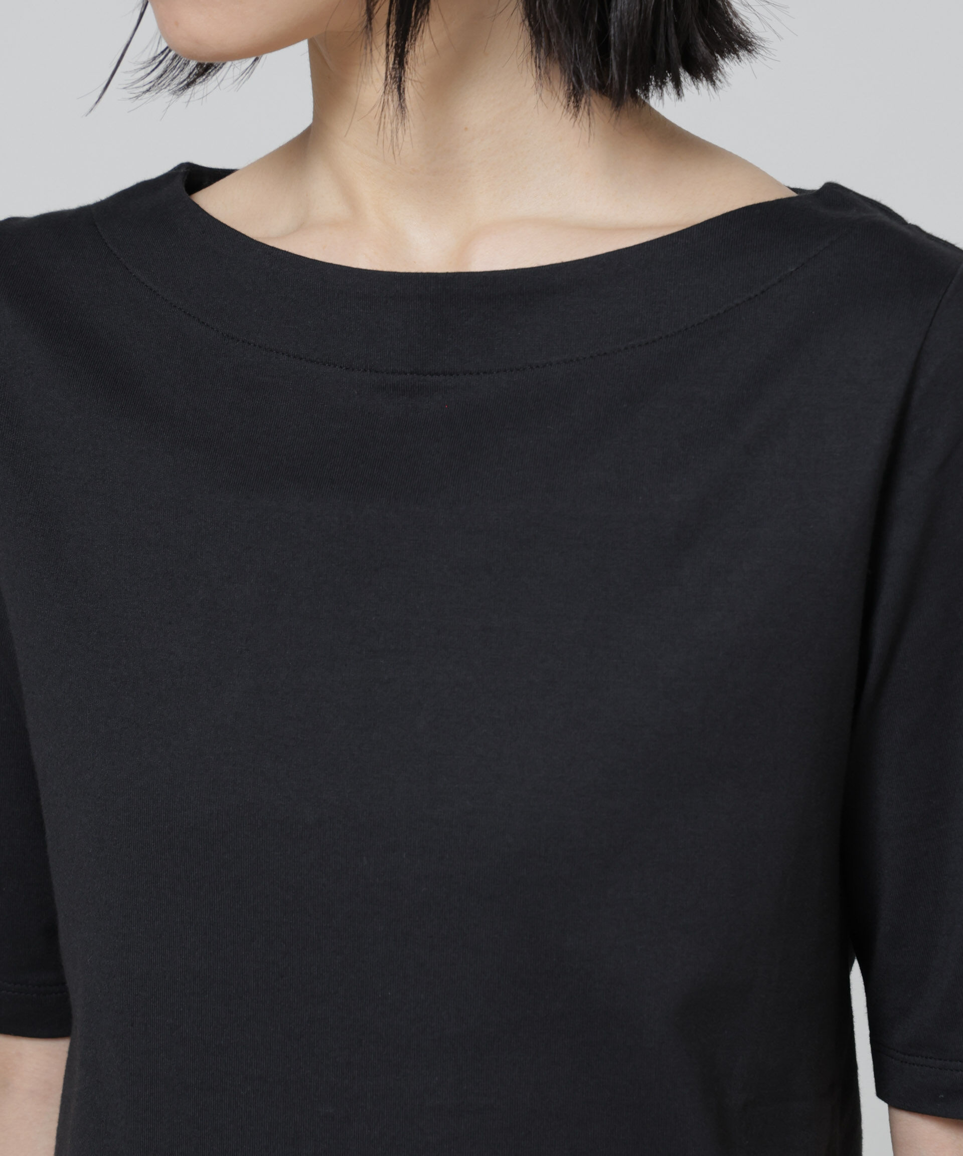NANO universe「〈追加〉Anti Soaked(R) 汗染み防止ボートネックTシャツ」|Tシャツ・カットソー|