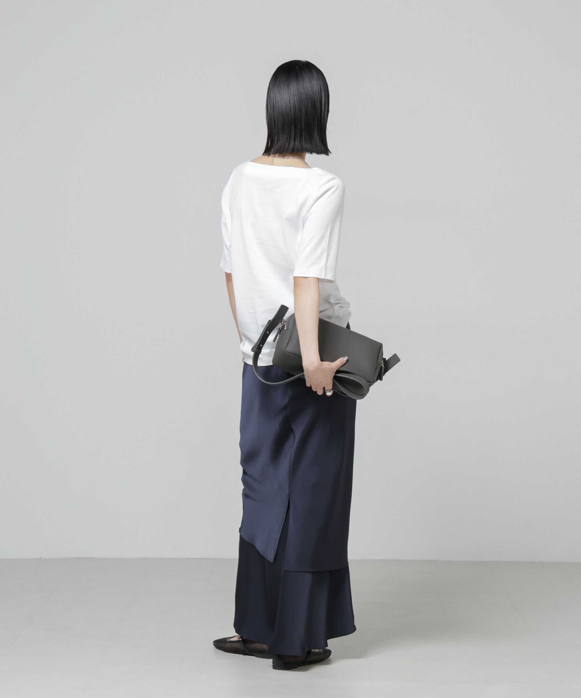 NANO universe「〈追加〉Anti Soaked(R) 汗染み防止ボートネックTシャツ」|Tシャツ・カットソー|