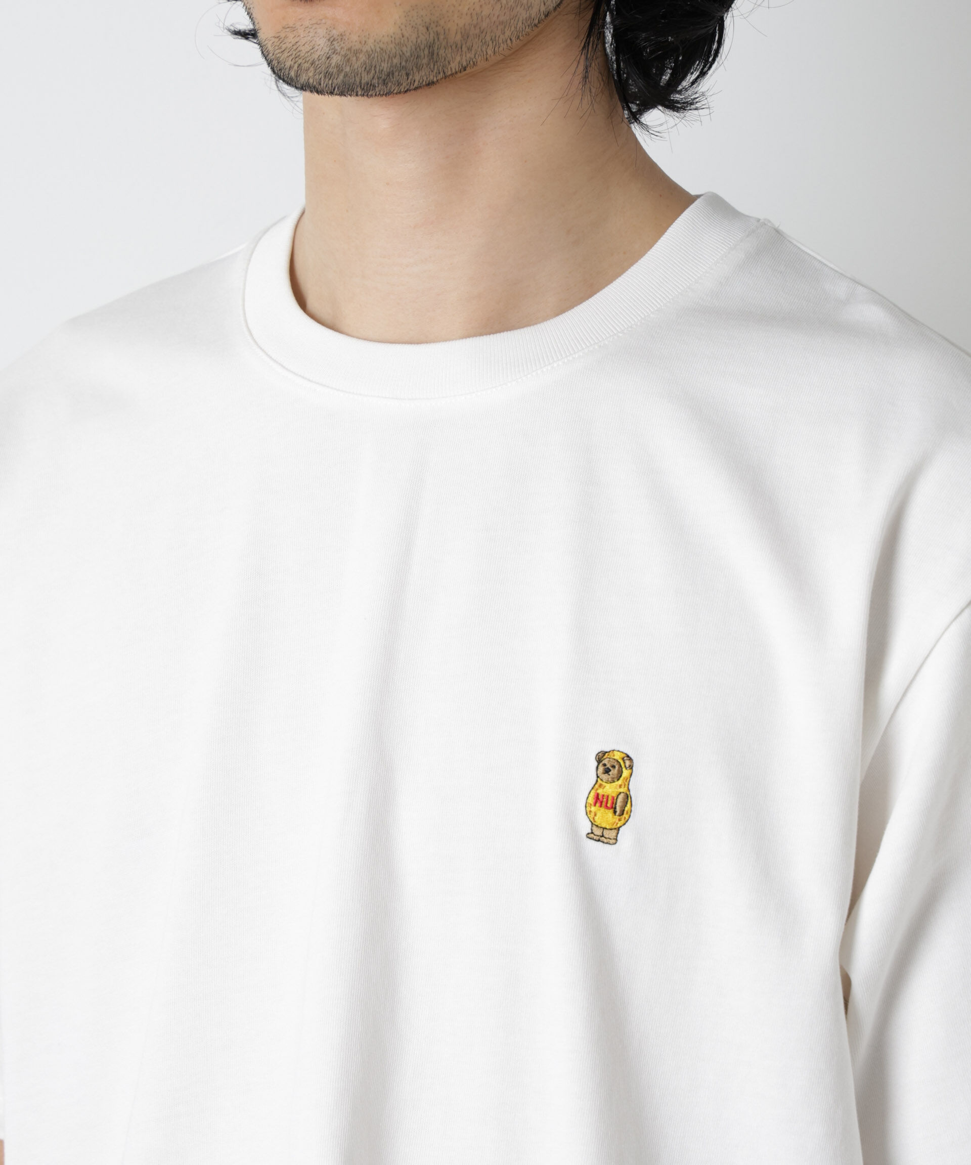 nano･universe「ナノベアTシャツ 半袖(落花生)」|Tシャツ・カットソー|