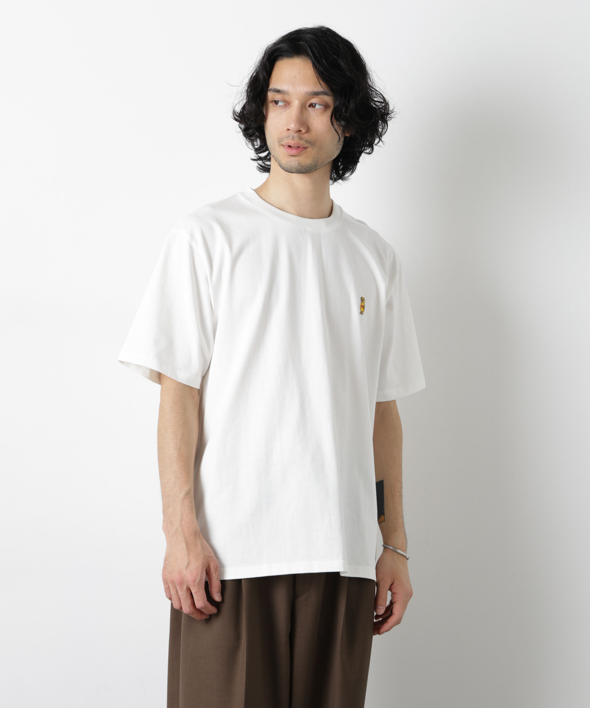 nano･universe「ナノベアTシャツ 半袖(落花生)」|Tシャツ・カットソー|