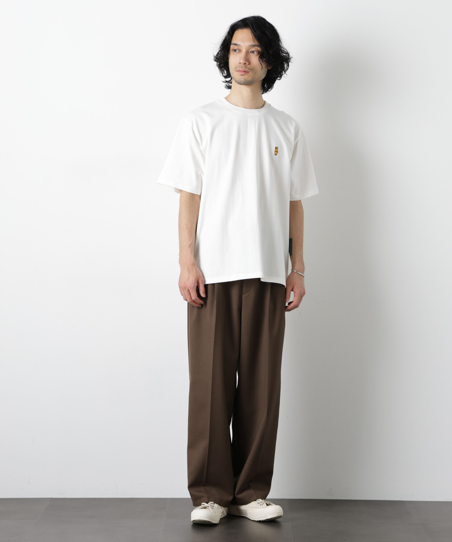 nano･universe「ナノベアTシャツ 半袖(落花生)」|Tシャツ・カットソー|