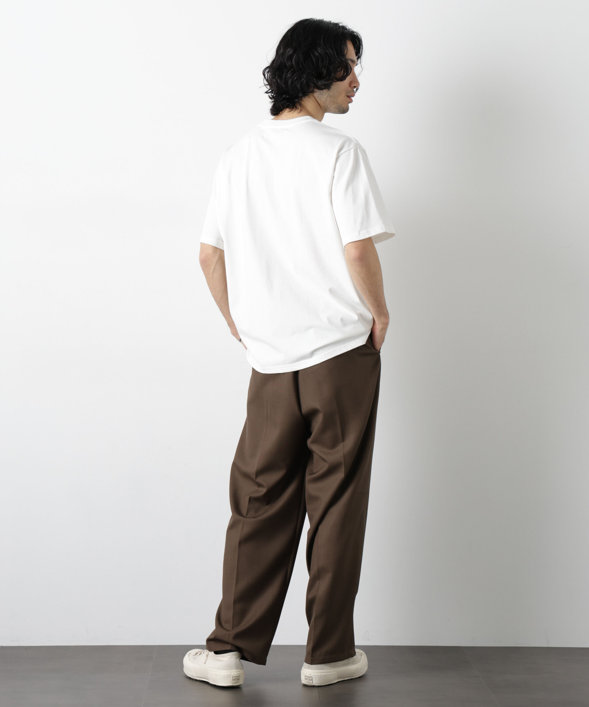 nano･universe「ナノベアTシャツ 半袖(落花生)」|Tシャツ・カットソー|