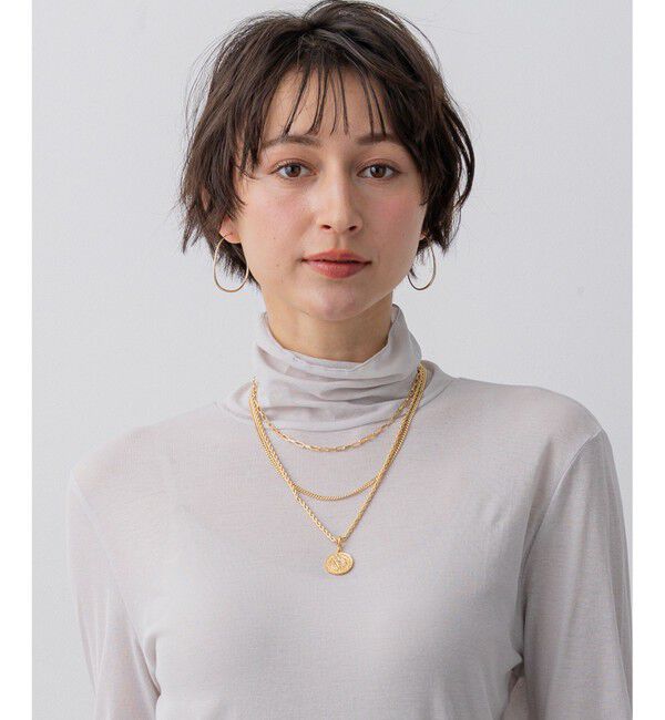 23区「3連チェーン コイン ネックレス」|ネックレス|ゴールド系
