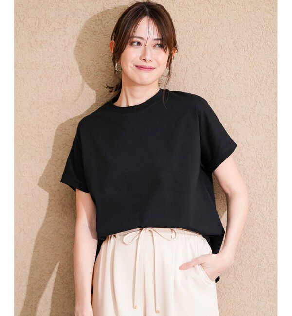 ANY SIS「【美ライン大人T】半袖 Tシャツ」|Tシャツ・カットソー|ブラック