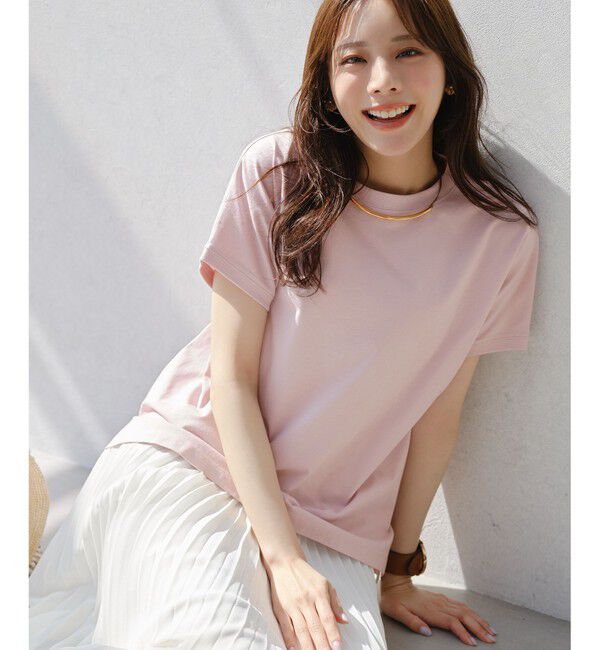 ANY SIS「【美ライン大人T】半袖 Tシャツ」|Tシャツ・カットソー|ピンク