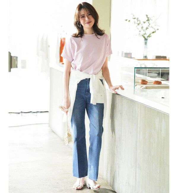 ANY SIS「【美ライン大人T】半袖 Tシャツ」|Tシャツ・カットソー|