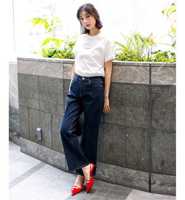 ANY SIS「【美ライン大人T】半袖 Tシャツ」|Tシャツ・カットソー|