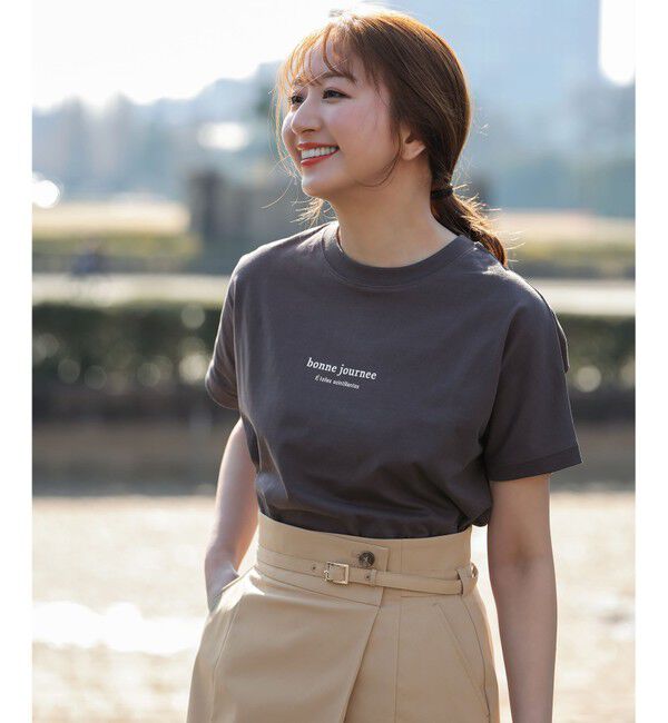 ANY SIS「【美ライン大人T】半袖 Tシャツ」|Tシャツ・カットソー|スレートロゴ