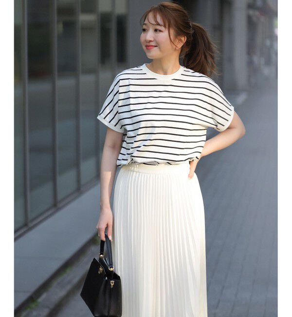 ANY SIS「【美ライン大人T】半袖 Tシャツ」|Tシャツ・カットソー|