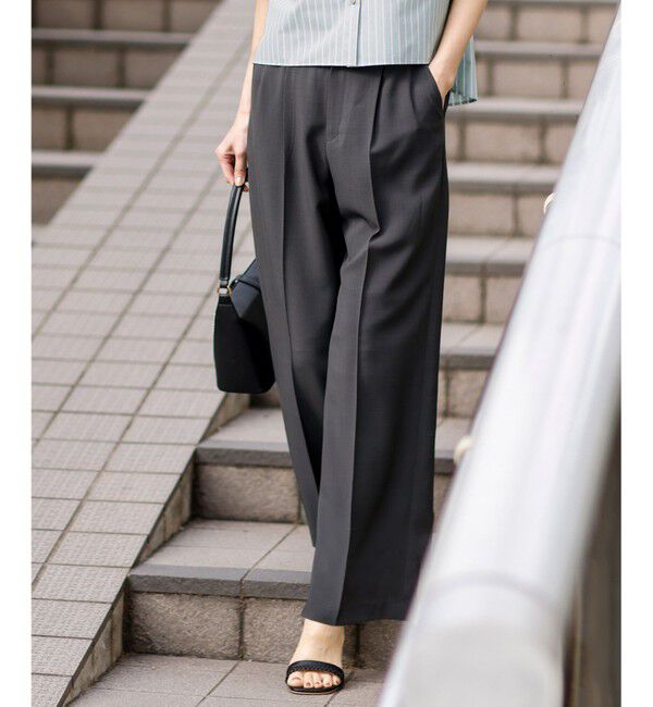 ANY SIS「【ウエストサイズ調整可】アーバンクールタッチ パンツ」|その他|スレート