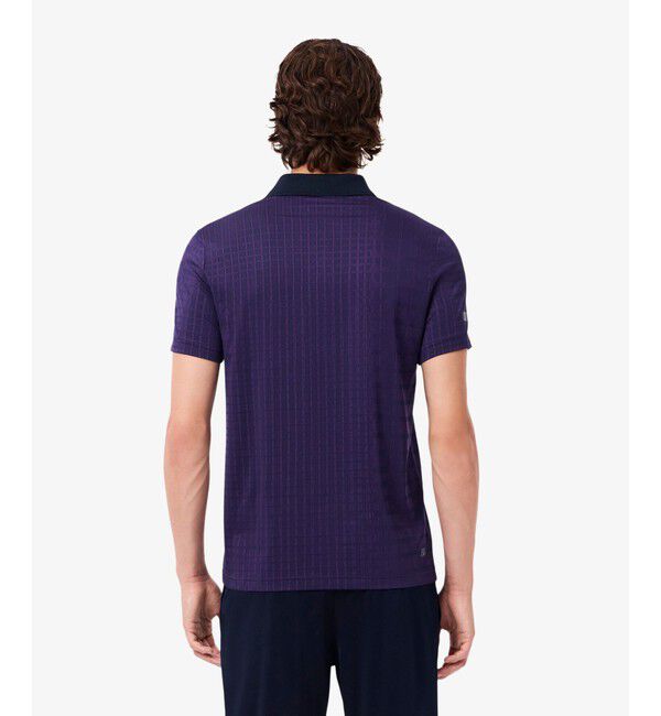 LACOSTE「『ダニール・メドベージェフ』オールオーバーラケットプリントドライポロシャツ」|ポロシャツ|