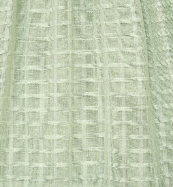 NOLLEY'S sophi「【WALANCE/ワランス】natural dye sheer cotton check gather dress」|ワンピース|