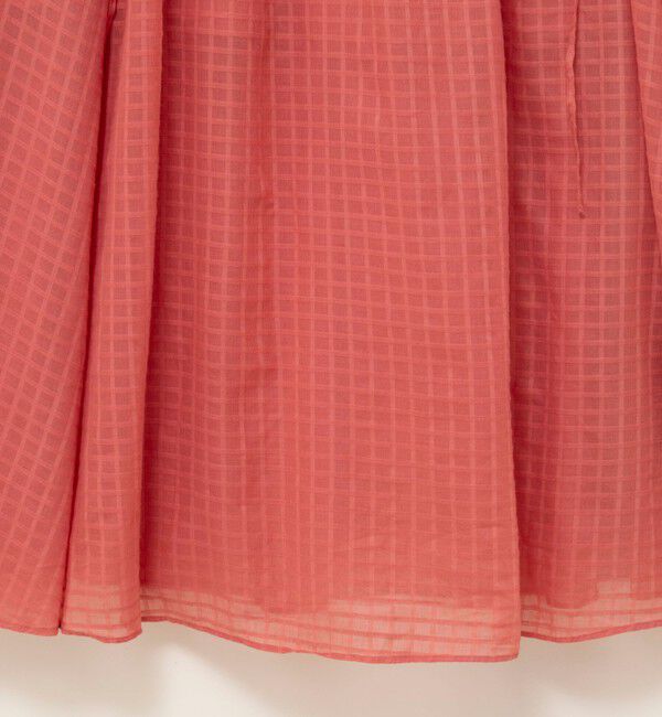 NOLLEY'S sophi「【WALANCE/ワランス】natural dye sheer cotton check gather dress」|ワンピース|