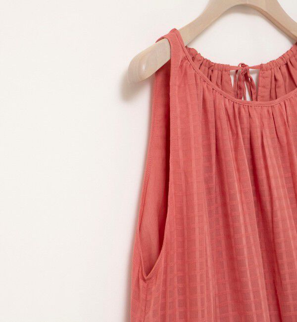 NOLLEY'S sophi「【WALANCE/ワランス】natural dye sheer cotton check gather dress」|ワンピース|
