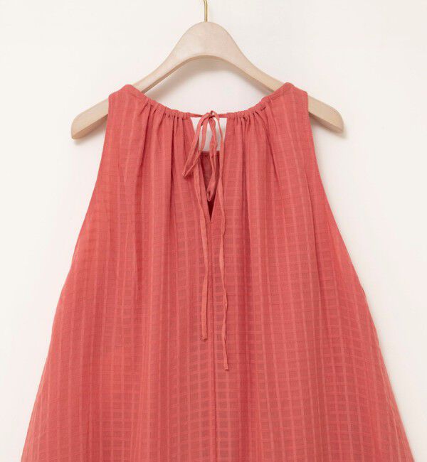 NOLLEY'S sophi「【WALANCE/ワランス】natural dye sheer cotton check gather dress」|ワンピース|