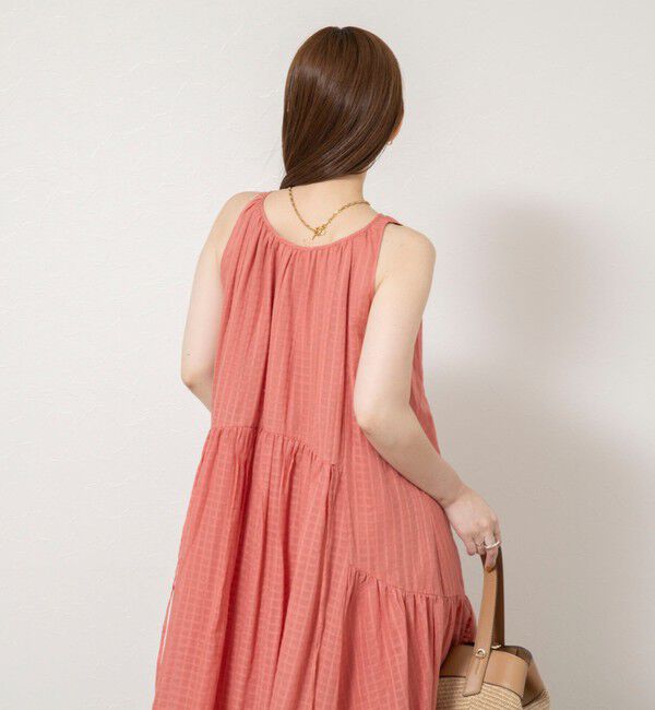 NOLLEY'S sophi「【WALANCE/ワランス】natural dye sheer cotton check gather dress」|ワンピース|
