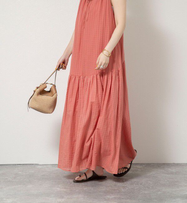 NOLLEY'S sophi「【WALANCE/ワランス】natural dye sheer cotton check gather dress」|ワンピース|