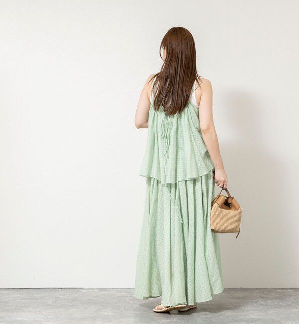 NOLLEY'S sophi「【WALANCE/ワランス】natural dye sheer cotton check flare スカート」|スカート|